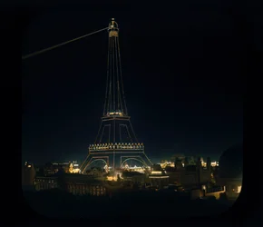 Exposición de París: Torre Eiffel, 1900